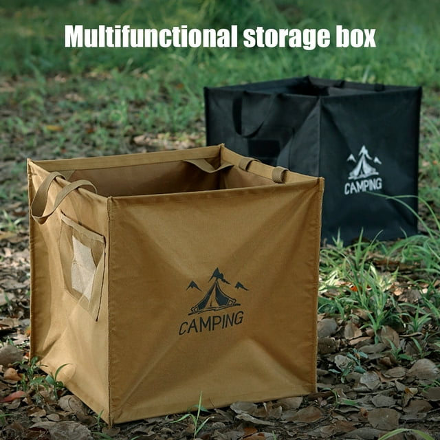 LJNYFDC Collapsible Storage Case 60L Large Capacity Collapsible Storage Bin Portable Waterproof Outdoor Garbage Foldable Strong Load bearing Storage Bin