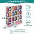 thumbnail image 3 of FORMRS 3 Ring Binder with Pockets 1.5" D-Rings Clip Board 200 Sheets Capacity, Blue Jam Jars, 3 of 8