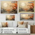 thumbnail image 4 of Designart "Tangerine Twilight Landscape With The Moon" Moon Canvas Prints, 4 of 7