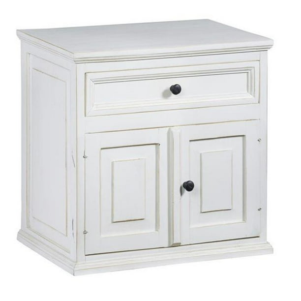 A bedroom without a bedside table would just look incomplete. progressive furniture a714 69 carli vintage white nightstand