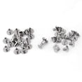 thumbnail image 1 of 20Pcs/set Laiton Fileté Tête Plate Écrou Rivets Vis Cuir Artisanat Fournitures de Réparation (8mm), 1 of 8