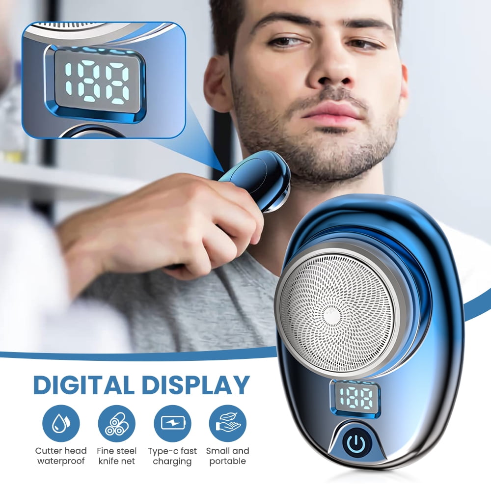 2023 New Upgrade Mini Shaver, Portable Electric Shaver, Rechargeable Shaver for Men, Easy One