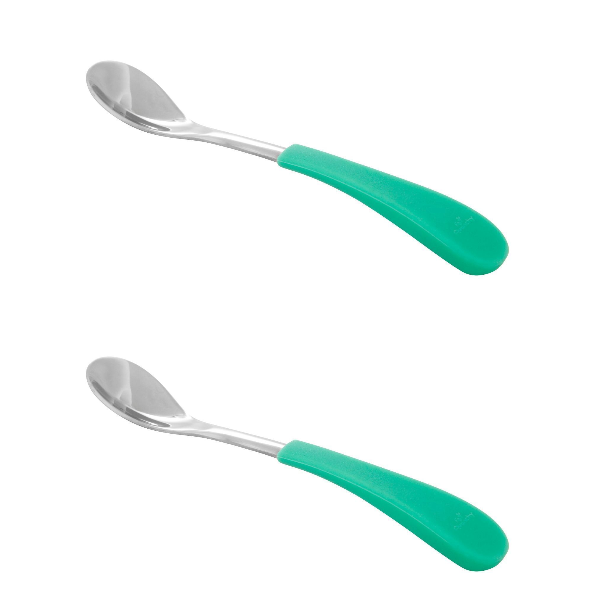 Avanchy Stainless Steel Infant Spoons 2 Pack. (Younger Babies