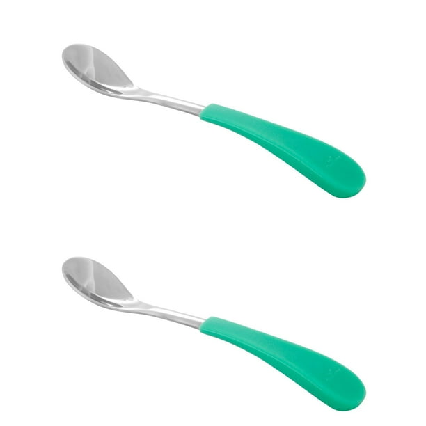 Avanchy Stainless Steel Infant Spoons 2 Pack. (Younger Babies