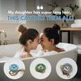 thumbnail image 3 of TubRing, The Ultimate Tub Drain Protector Hair Catcher/Strainer/Snare - White, 3 of 11