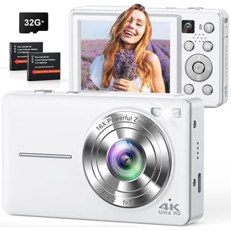 Nikon Coolpix S32 13.2 Megapixel Compact Camera, White - Walmart.com