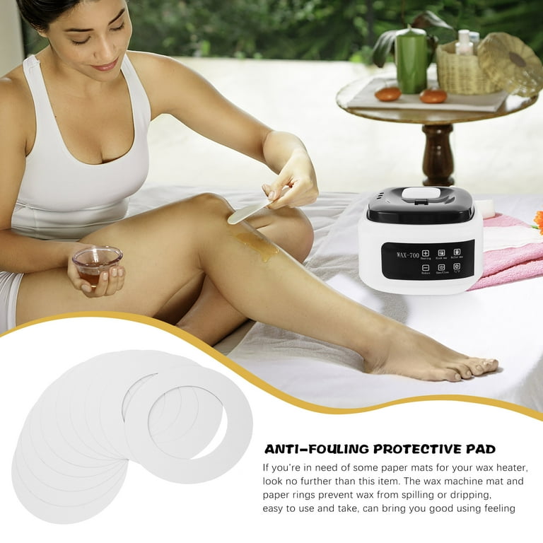 50 Pcs Wax Machine Accessories Waxing Paper Rings Heater Mats Anti 