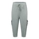 thumbnail image 3 of WILLBEST Pantalones Casuales para Mujer, Cómodos, con Cintura Elástica, Botones y Bolsillos Laterales, Pantalones Cargo Cortos de Yoga para Uso Diario. Extra Grande, 3 of 7