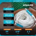 thumbnail image 4 of Aqua Joe 50' Expandable RV Hose with Flexible Marine-Grade Fiber Jacket, AJFJH50-58-RV, 4 of 13