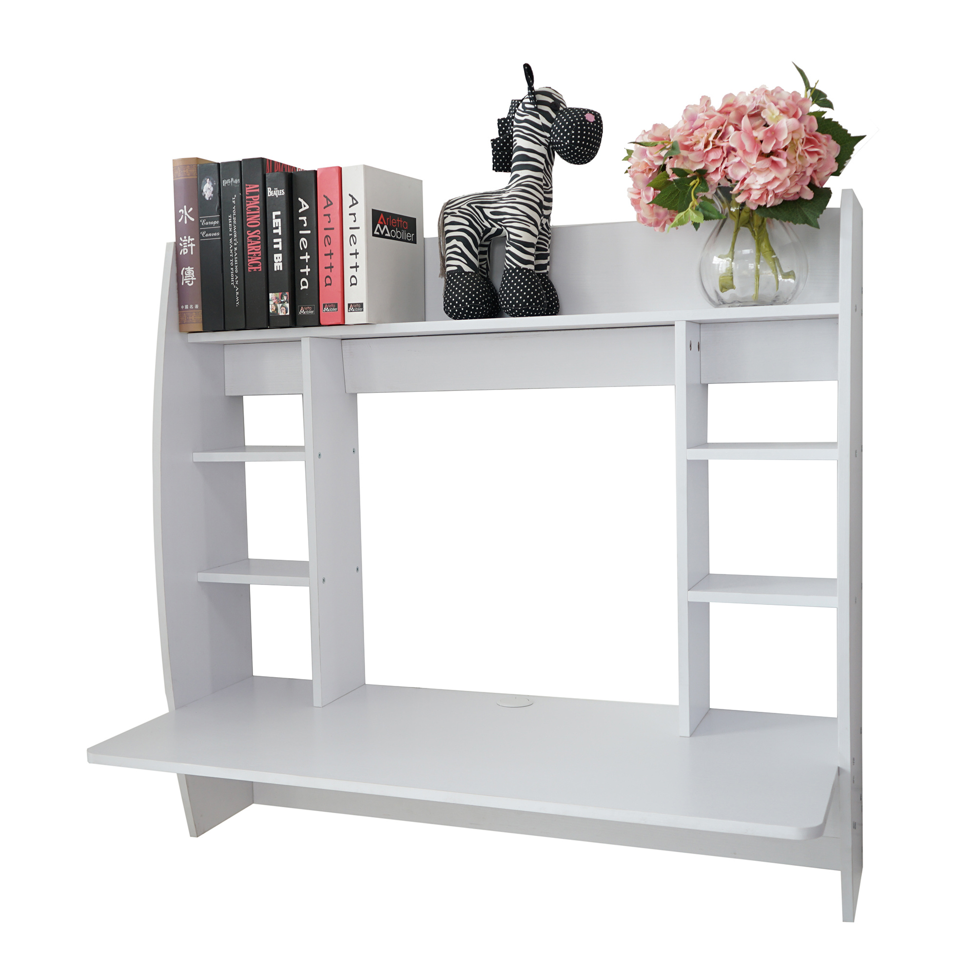 Floating Desk, White Home Office Desks