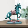 thumbnail image 4 of Estatuas de caballos Esculturas Decoración Coleccionables Sala de estar Recuerdos Regalos Dormitorio Figuras de resina para mesa, estantería Alféizar 178x93x214cm BLESIY Escultura de caballo, 4 of 7
