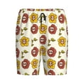 thumbnail image 3 of Yiaed Sunflowers And Skull for Men's Soft Sleep Pajama Short Lounging Pajama Shorts-Medium, 3 of 8