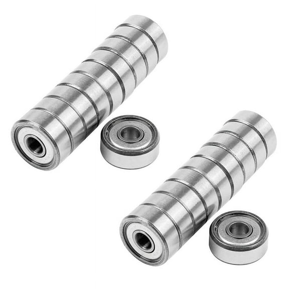 20pcs Miniature Sealed Metal Shielded Metric Radial Ball Bearing Model: 604 ZZ 4x12x4MM