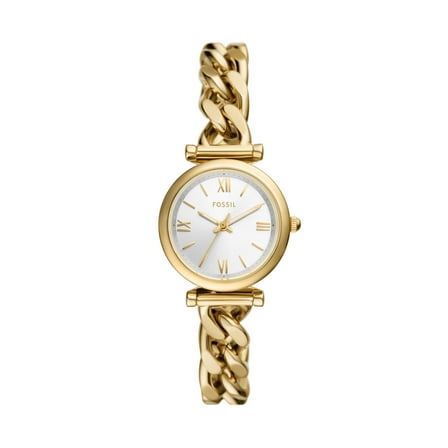 Fossil Women's Carlie Mini Three-Hand, Gold-Tone Stainless Steel Watch