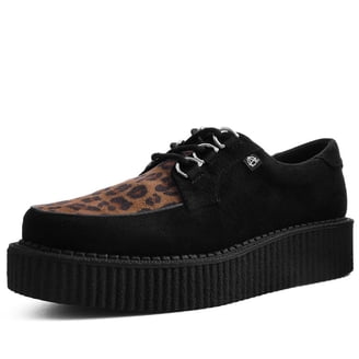Black Faux Suede Anarchic Creeper - Walmart.com