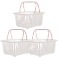 thumbnail image 2 of BRIGHTFUFU Cesta pequeña para juguetes, cestas de plástico con asas, cesta compacta para artículos diversos de escritorio, 3 uds., 2 of 7