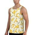 thumbnail image 2 of Fuzoiu Banana Print Men's Workout Tank Tops,Sleeveless Gym Shirt Quick Dry,Fitness Bodybuilding T-Shirt,Muscle Athletic Workout Tee-XX-Large, 2 of 7