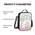thumbnail image 3 of Cinnamoroll Lunch Bag Unisex Lunch Box, Reusable Lunch Tote Meal Prep Container Portable Leakproof Insulated Cooler Bag Food Tote for Work Office Picnic Beach Travel, 3 of 5