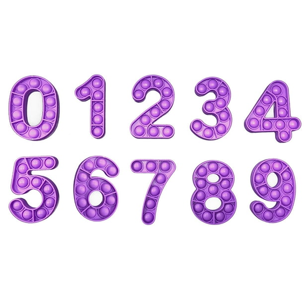 musuos bubble pop toy numbers symbols fidget bright color sensory stress relief accessory walmart com