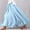 Sky Blue, variant on Women's Stretchy Waist Flowy Midi Skirt For Daily Wear Vacation Dance Comfortable Elastic High Waist Long Skirt Basic Solid Color Casual Boho Skirt Short Skirt Can Can Skirt Skirt with Shorts