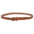 thumbnail image 2 of Women's 1" Skinny Narrow Braided Woven Non-Leather Vintage Belt, 2 of 2