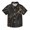 Luxury Black Gold Marble, variant on Small Short Sleeve Button Down Shirts Town Bat Sunset Casual Shirt 3-10 Years