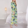 thumbnail image 3 of Balery Shell Clam Conjunto de Pijama con Estampado para Mujer, Conjunto de Dos Piezas con Manga Larga, Ropa de Dormir Suave con Bolsillos, Pijamas Cómodos-Medium, 3 of 7
