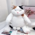 thumbnail image 2 of Almohadas de peluche de gato, juguetes de peluche japoneses de dibujos animados kawaii lindos, juguetes de peluche, regalos para niños y niñas (marrón, 35 cm), 2 of 5