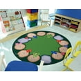 thumbnail image 2 of Joy Carpets Kid Essentials Stumped 7'7" Round Indoor Area Rug in Color Multi, 2 of 4