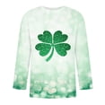 thumbnail image 4 of Wancir Chemises pour Hommes en Liquidation Imprimé de la Saint-Patrick Col Rond Mode Décontractée Manches Courtes Trois-Quarts, 4 of 4