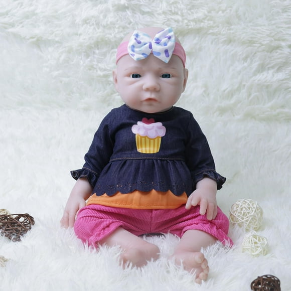 Aisite Drink And Pee Silicone Baby Doll Girl - Muñecas Reborn realistas de 18 pulgadas Regalos de Navidad y cumpleaños adecuados para mayores de 3 años