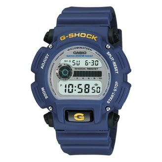【ヴィンテージ】G-SHOCK デジタル腕時計 ブルー Casio Men's Blue Resin Shock Resistant Quartz Digital Watch G