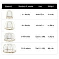 thumbnail image 3 of Winter Pop Up Bubble Tent - 6'x6' Instant Igloo Tent,Weatherproof Shelter, Cold-Resistant, Spacious for 2-3 Adults, 360° Transparent PVC Windows, Easy Setup & Foldable for Camping, Parties, Outdoor, 3 of 11