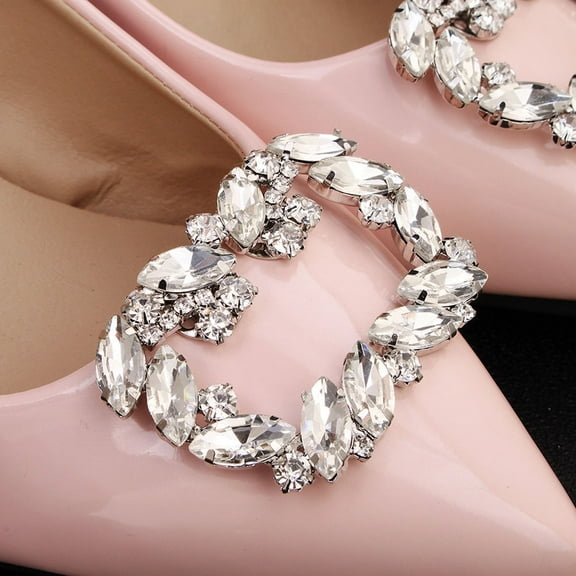Raindrops Crystal Wedding Shoe Clips Rhinestone 1Pcs