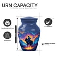 thumbnail image 2 of Yatskia Horse Polo with Colorful Clouds Small Memorial Keepsake Urn for Ashes Adult Mother and Father, Little Funeral Burial Urns for Human Ashes Adult Female, (Classic Pack of 1, 3 Inch), 2 of 8