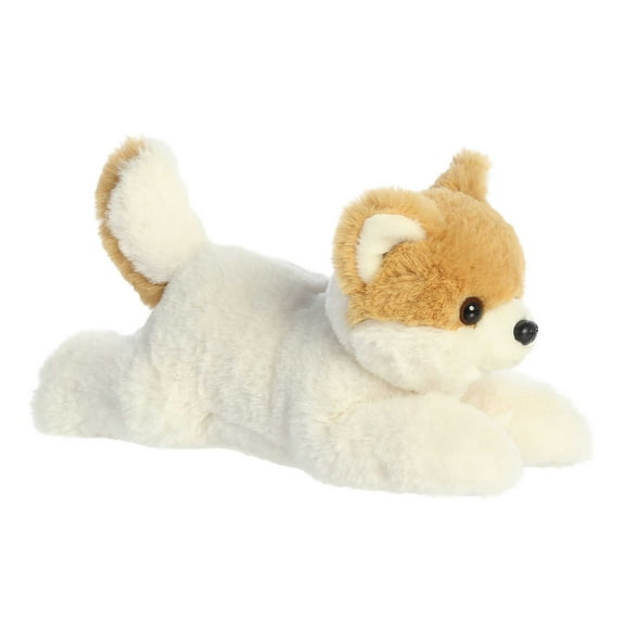 Aurora - Medium White Flopsie - 12" Peanut Pom Pup - Adorable Stuffed Animal