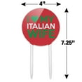 thumbnail image 2 of Acrylic I Love My Italian Wife Cake Topper Party Decoration for Wedding Anniversary Birthday Graduation, 2 of 6