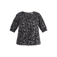 thumbnail image 5 of Terra & Sky Women's Plus Size Smocked Blouse, Sizes 0X-5X, 5 of 5