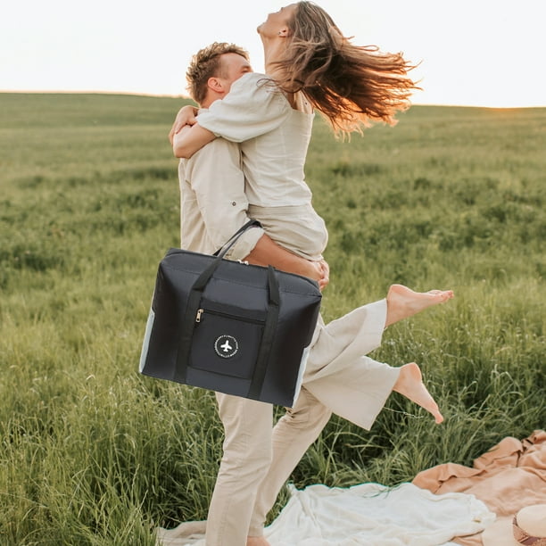 Bolsa de viaje, bolsa deportiva para gimnasio, bolsa de hombro para fin de semana para mujer con bolsillo de almacenamiento