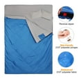 REDCAMP Double Sleeping Bag for Camping,2 Person Sleeping Bags with 2 Pillows, Queen Size Blue 3