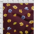 thumbnail image 2 of oneOone Cotton Cambric Fabric Flower Watercolor Printed Craft Fabric BTY 56 Inch Wide, 2 of 4