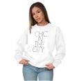 thumbnail image 5 of Chic City Style Fashion Fashionista Women Crewneck Sweatshirt Brisco Brands M, 5 of 6