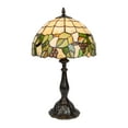 thumbnail image 5 of Dale Tiffany Geometric Resin & Art Glass Table Lamp in Dark Coffee/Green, 5 of 8