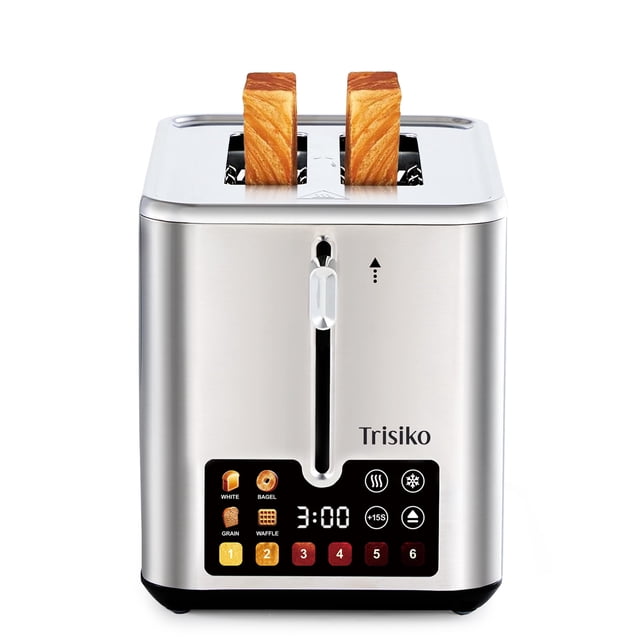 Trisiko Touch Screen Electric Toaster 2 Slice, St
