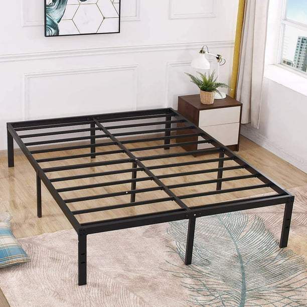 16 Inch Heavy Duty King Bed Frame, Bed Frame No Box Spring Full