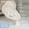thumbnail image 3 of Jool Baby Nova Swing for Newborns with Bluetooth & Remote Control (Updated Model, Oatmeal), 3 of 9
