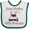thumbnail image 3 of Inktastic Gone Golfing with Grandpa Boys Baby Bib, 3 of 4