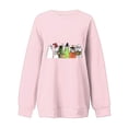 thumbnail image 4 of PNTUTB Women Casual Crewneck Long Sleeve Hoodless Sweatshirts Cute Print Tops Fall Winter Fashion Clothing, 4 of 6