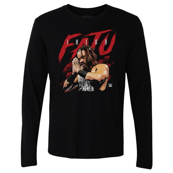 Men's 500 Level Black Jacob Fatu Grunge Long Sleeve T-Shirt