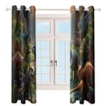 thumbnail image 3 of Dinosaur Blackout Curtains for Bedroom Curtains Insulated Room Darkening Window Drapes for Living Room, 3 of 7